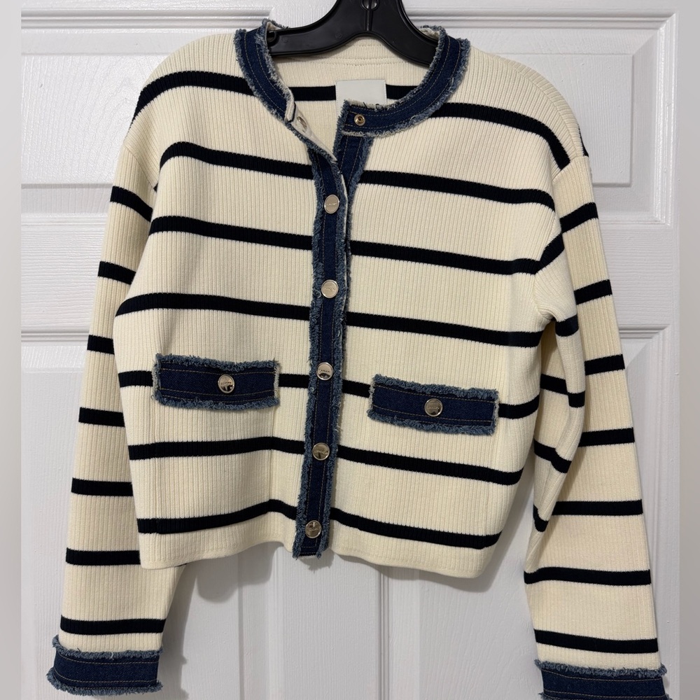 Sandro Striped Cardigan - Picture 5 of 6